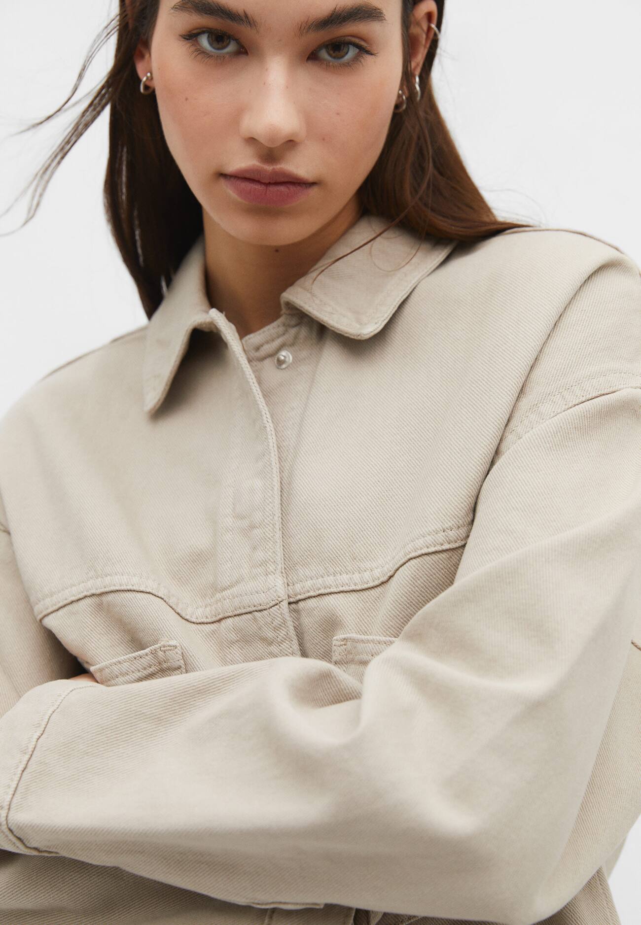 Sobretudo jeans oversized
