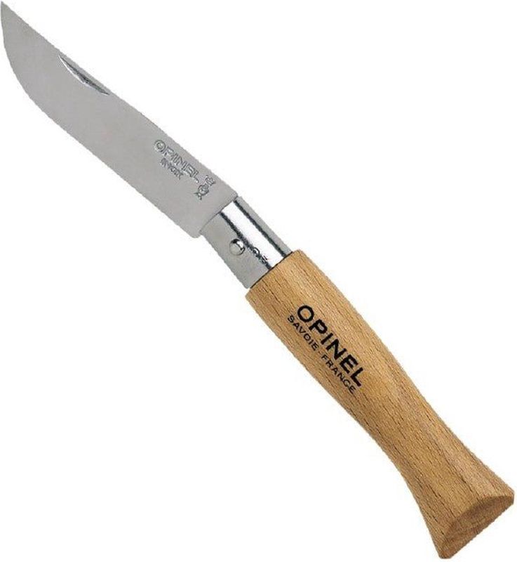 Opinel - Zakmes Inox Nr. 5 - Roestvrij Staal - Beukenhout