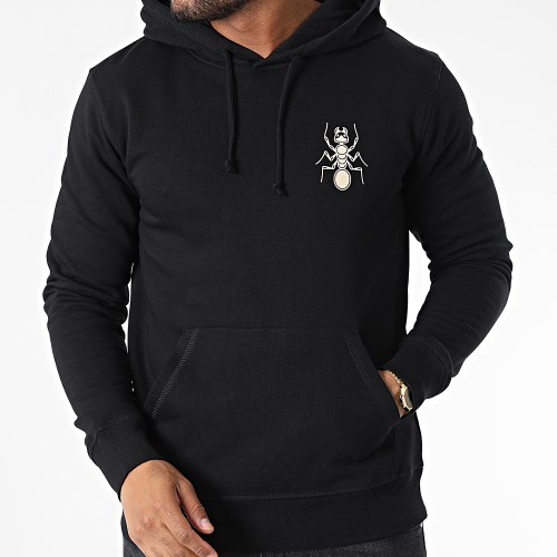 Sweat Capuche Original Spirit Noir Beige