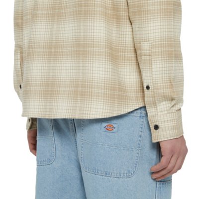 Chemise à manches longues homme Evansville MARRON DICKIES
