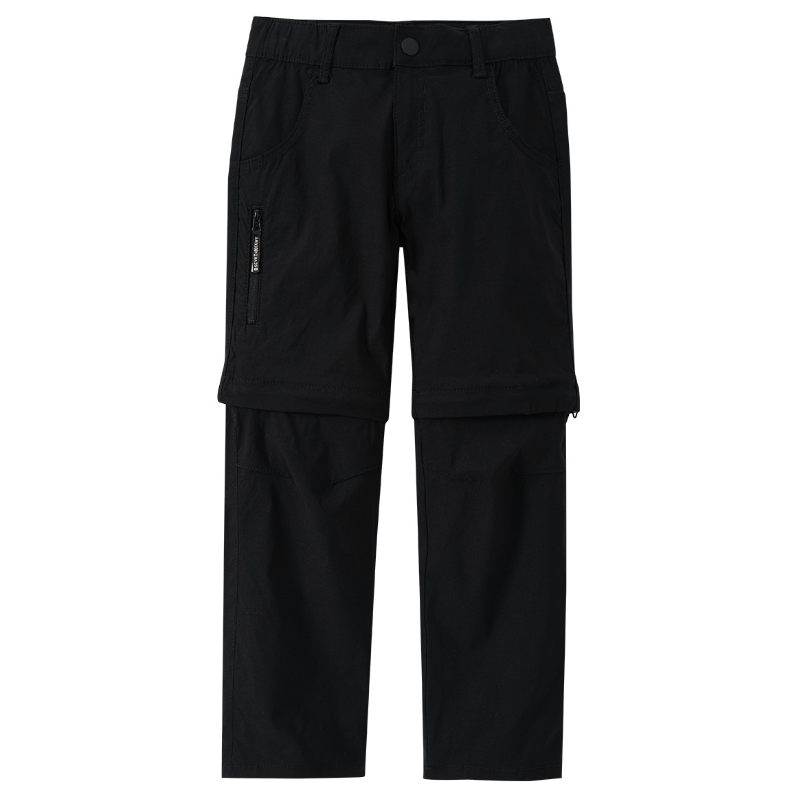 Topolino Kinder Trekking-Hose mit Zippertasche schwarz