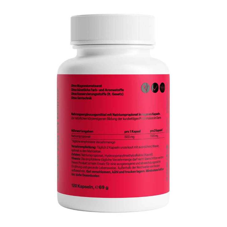 Propionsäure 500 mg Kapseln, 120 St