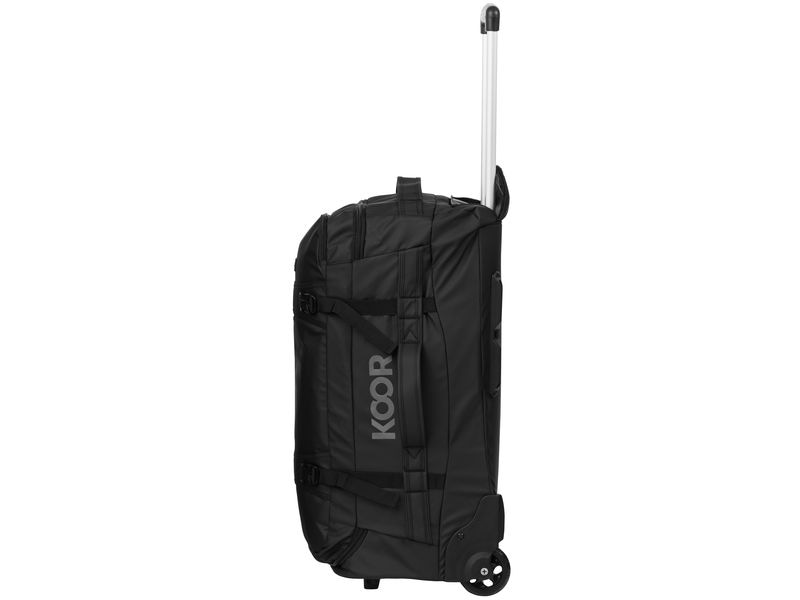 KOOR Reisekoffer Jiibs 70 L, Schwarz Reisetasche mit Rollen