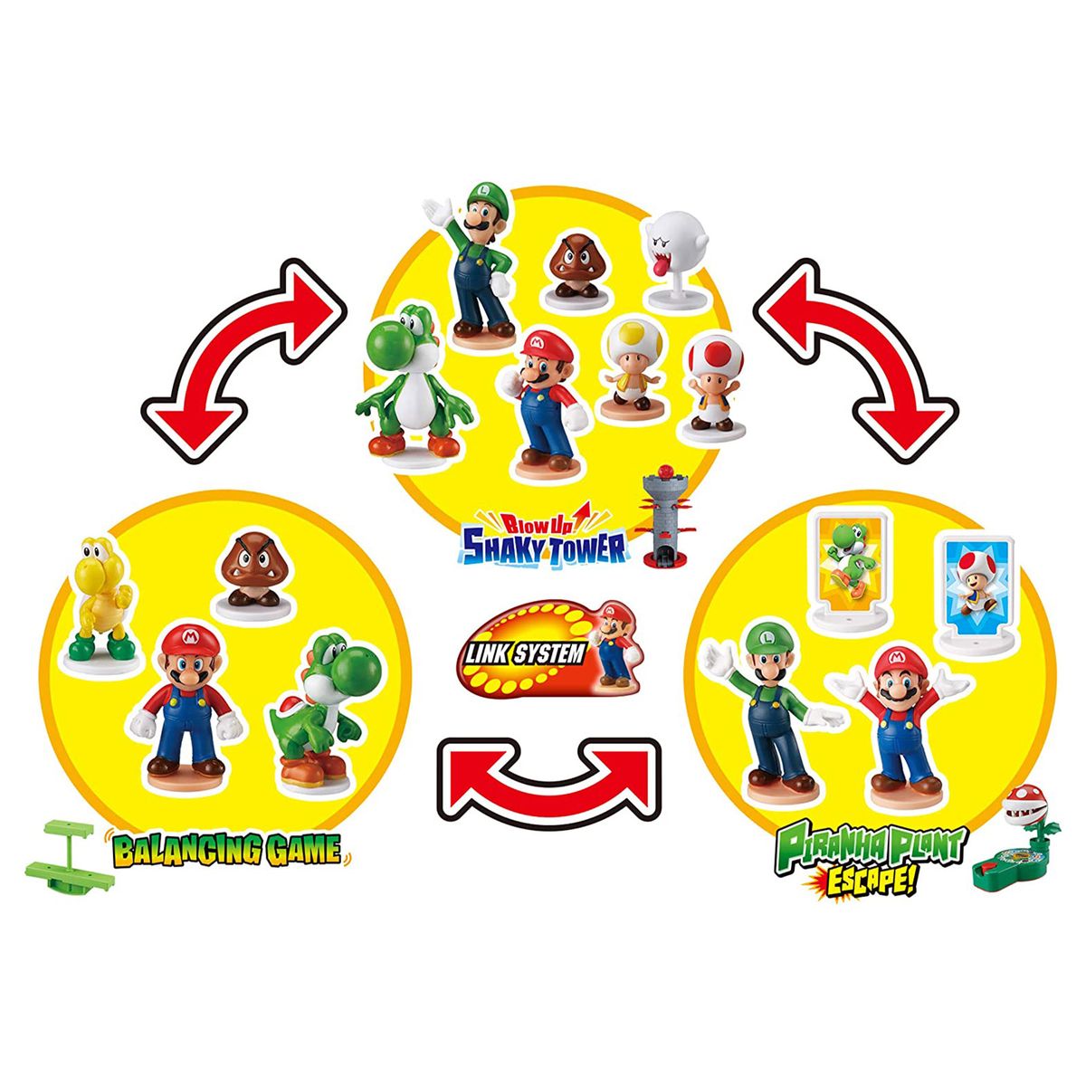 EPOCH 7388 - Nintendo - Super Mario - Link System - Fire Mario Stadium, Actionspiel