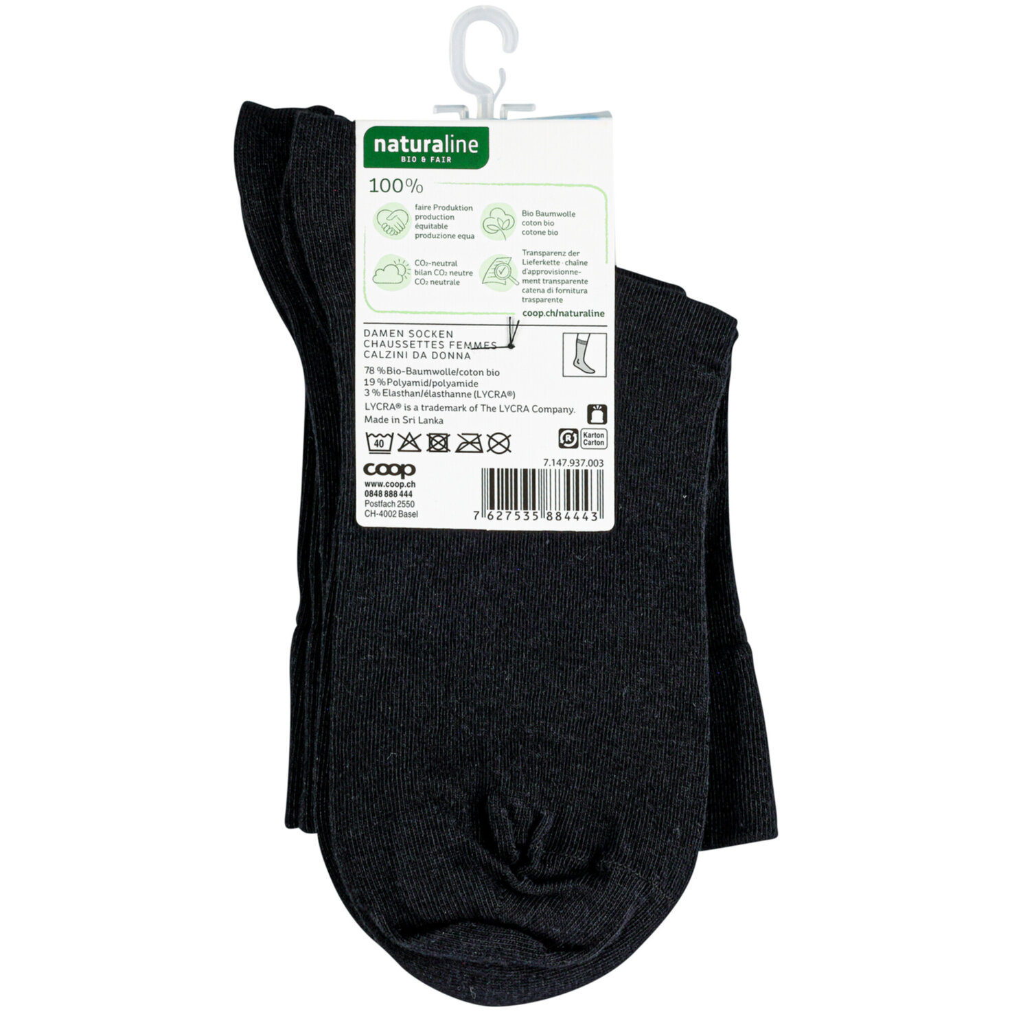 Women's socks Relax Duo  schwarz