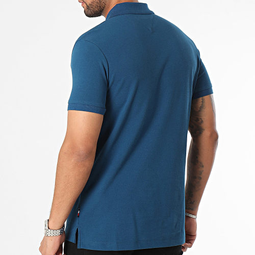 Polo Manches Courtes Essential Rwb Detail 3268 Bleu Pétrole