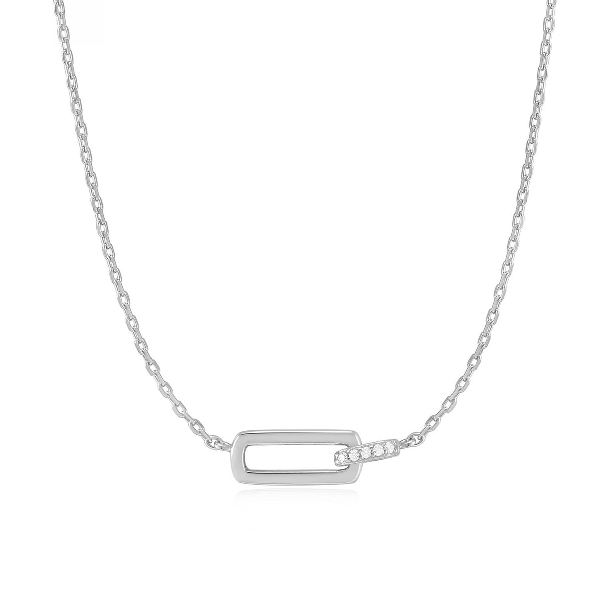 Collier Ania Haie Glam Rock Interlock argent