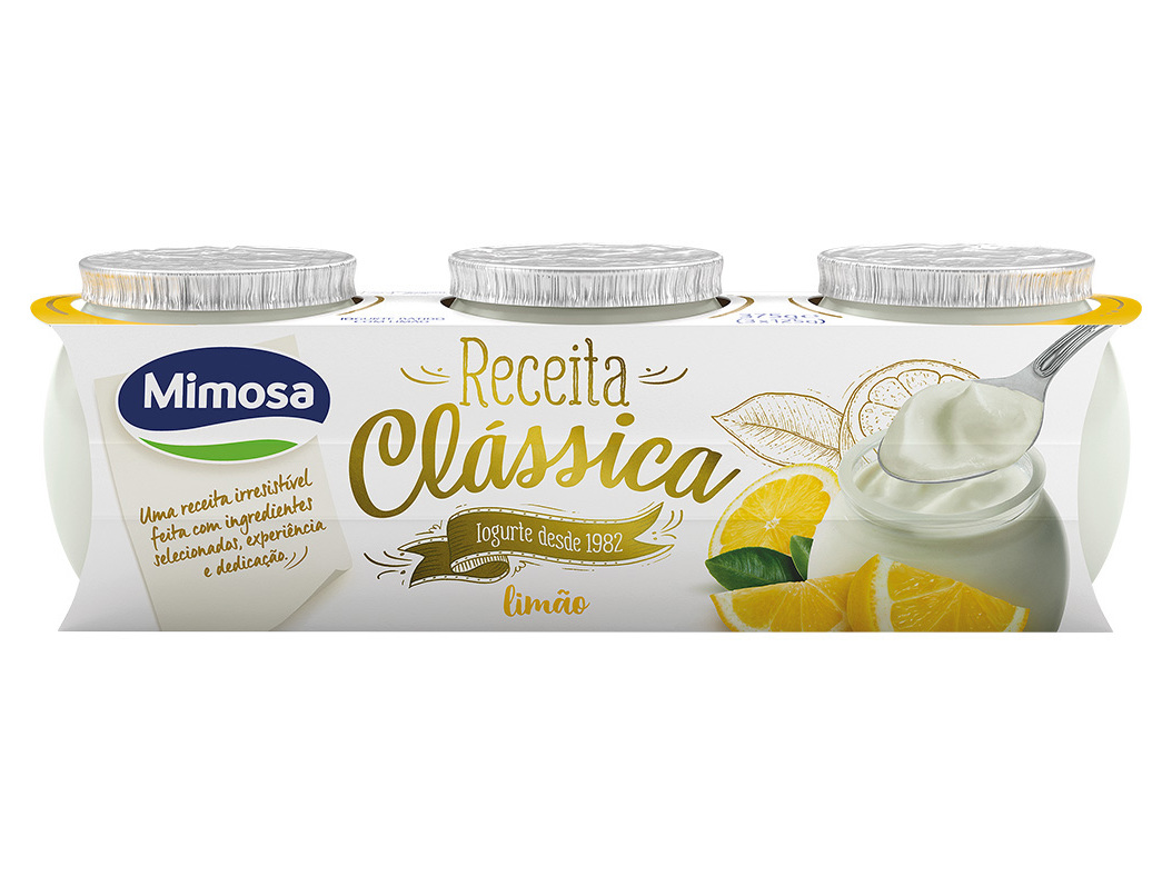 IOGURTE MIMOSA RECEITA CLÁSSICA LIMÃO 3X125G