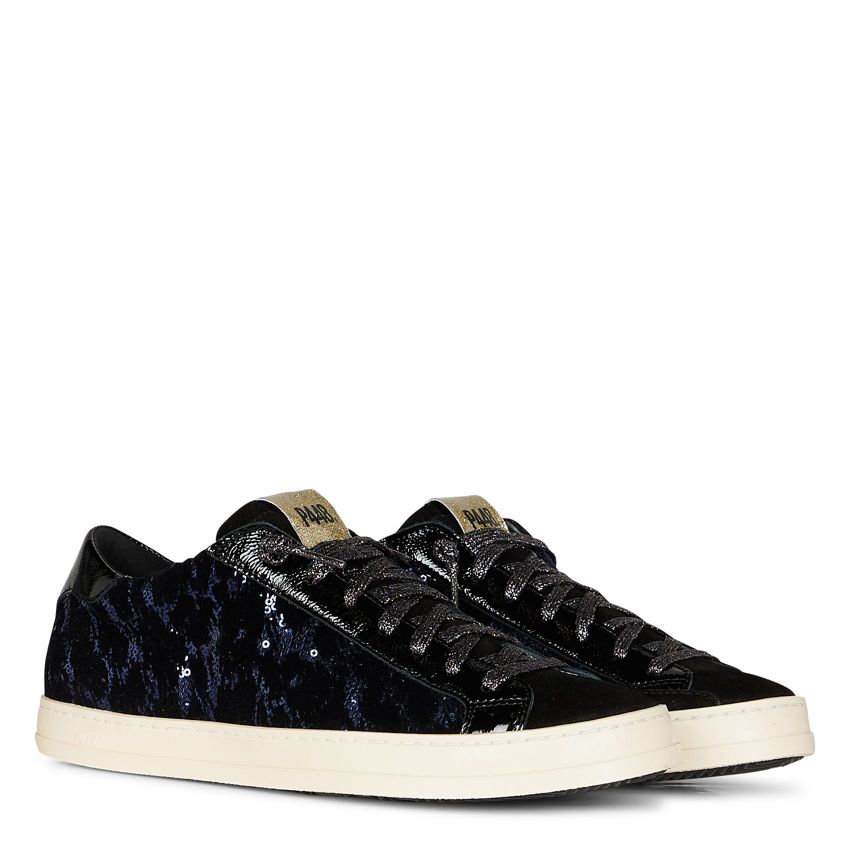 JOHN - Baskets basses en cuir | Noir