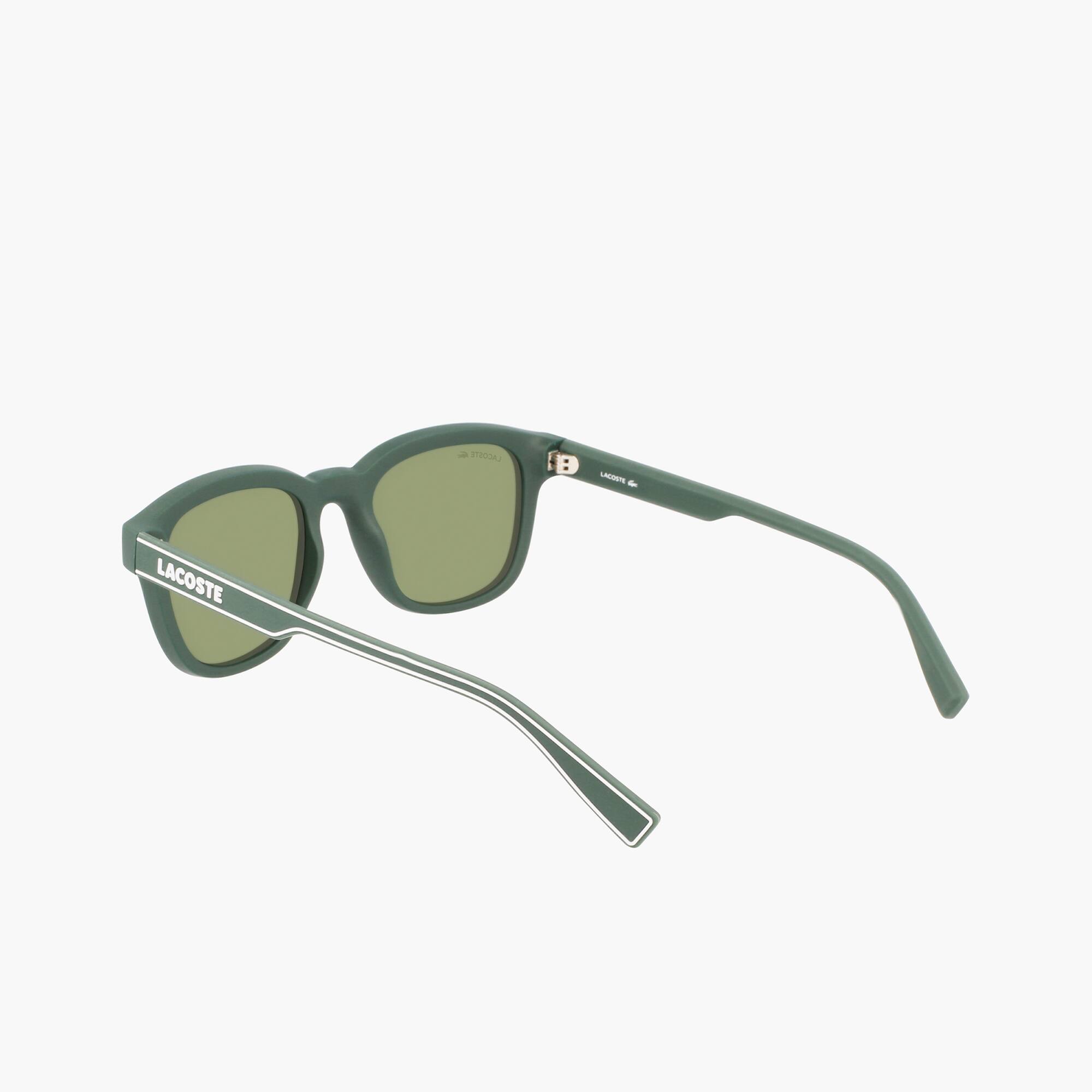 Unisex Sonnenbrille mit eckigem Kunststoffrahmen Sonnenbrillen - Grün - Lacoste - Unisex
