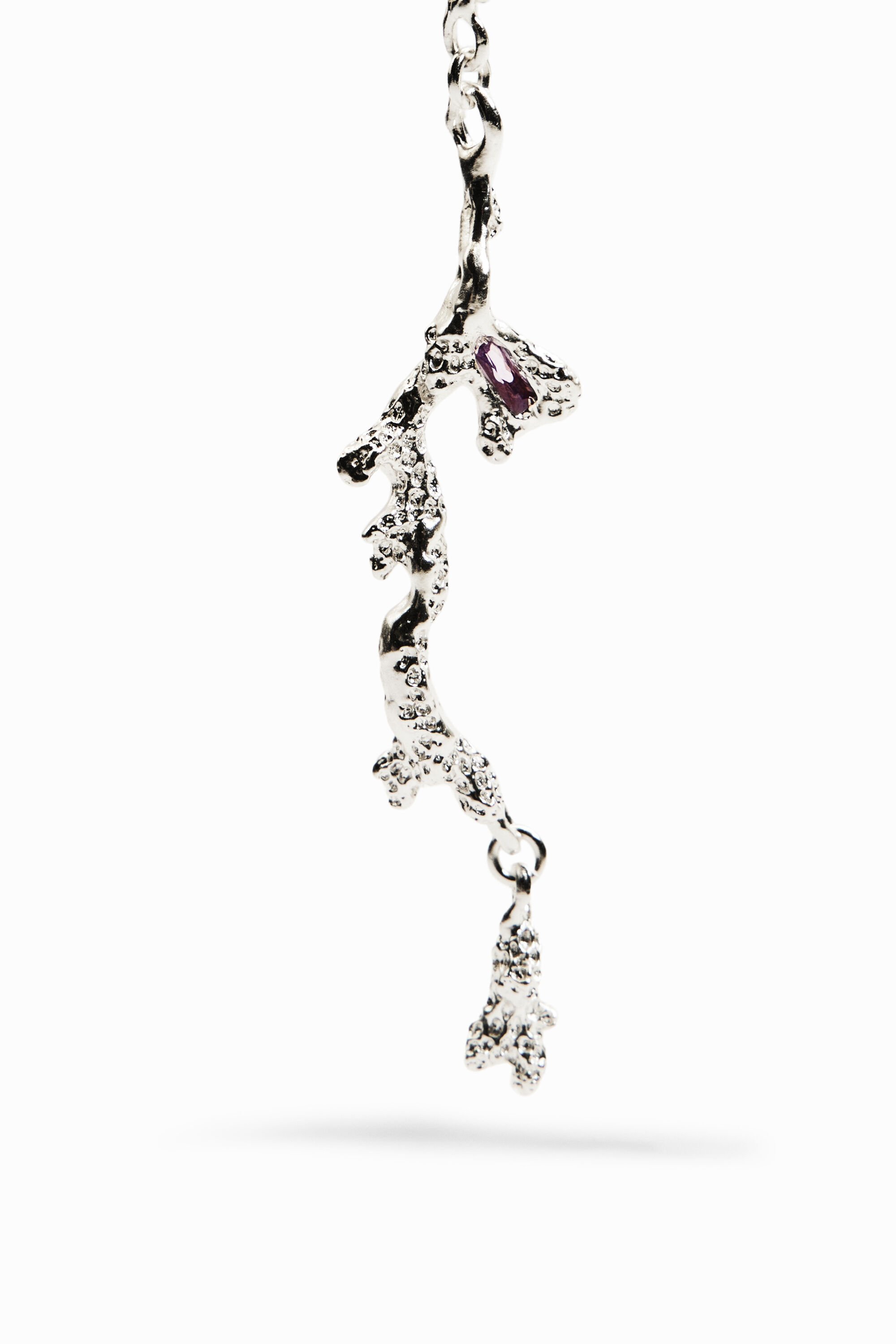 Longues boucles d'oreilles plaquées argent Zalio