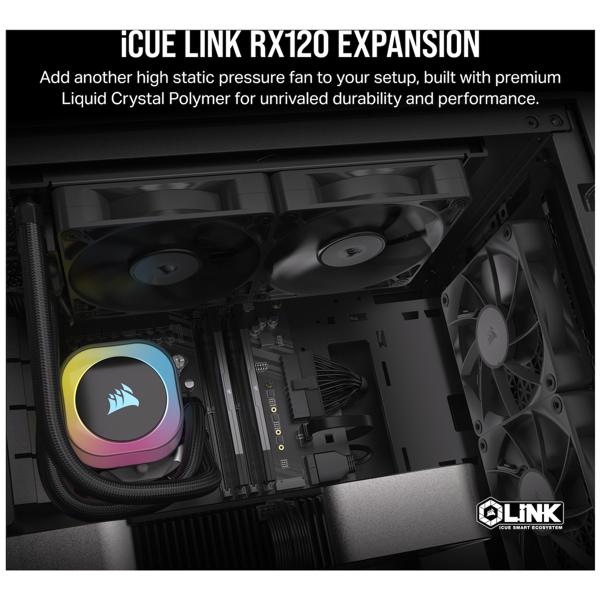 Corsair iCUE LINK RX120 RGB 120mm PWM ekstra vifte