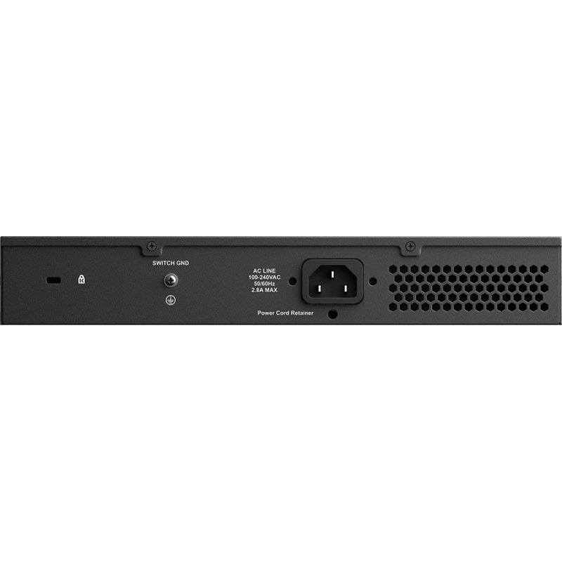 D-Link DGS-1010MP/E commutateur réseau Non-géré L2 Gigabit Ethernet (10/100/1000) Connexion Ethernet, supportant l'alimentation via ce port (PoE) 1U Noir