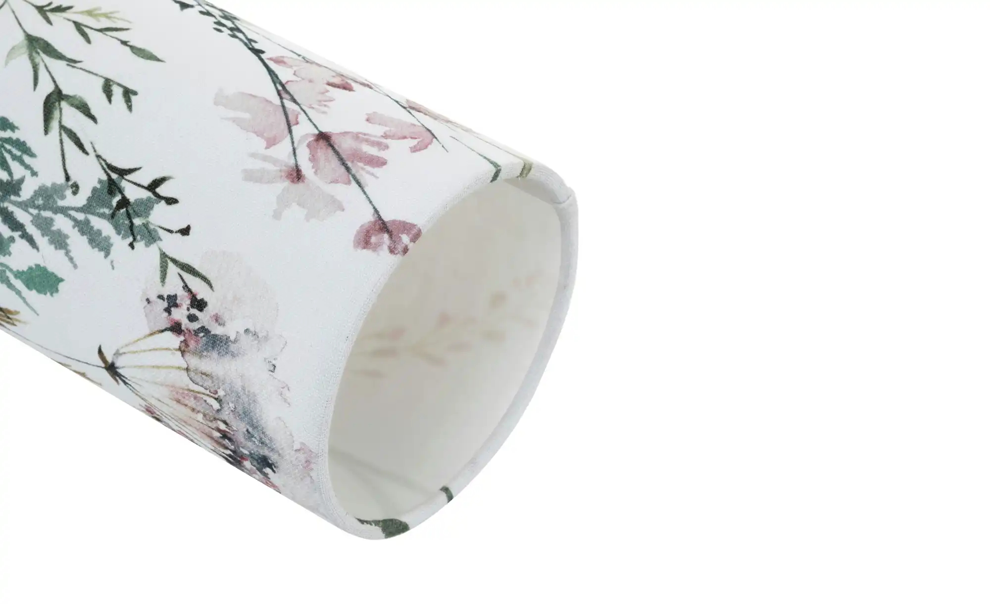 Tischleuchte, 1-flammig, Leinen `Floral`