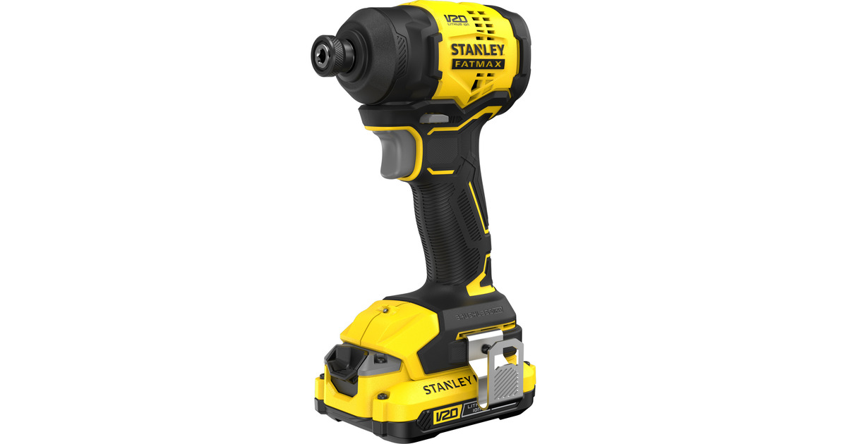 StanleyFATMAX V20 18V Slagschroevendraaier  (Zwart/geel, Accu en oplader inbegrepen, met koffer)