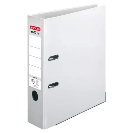 Herlitz Ordner PP A4 8cm FSC-Mix maXfile protect weiß