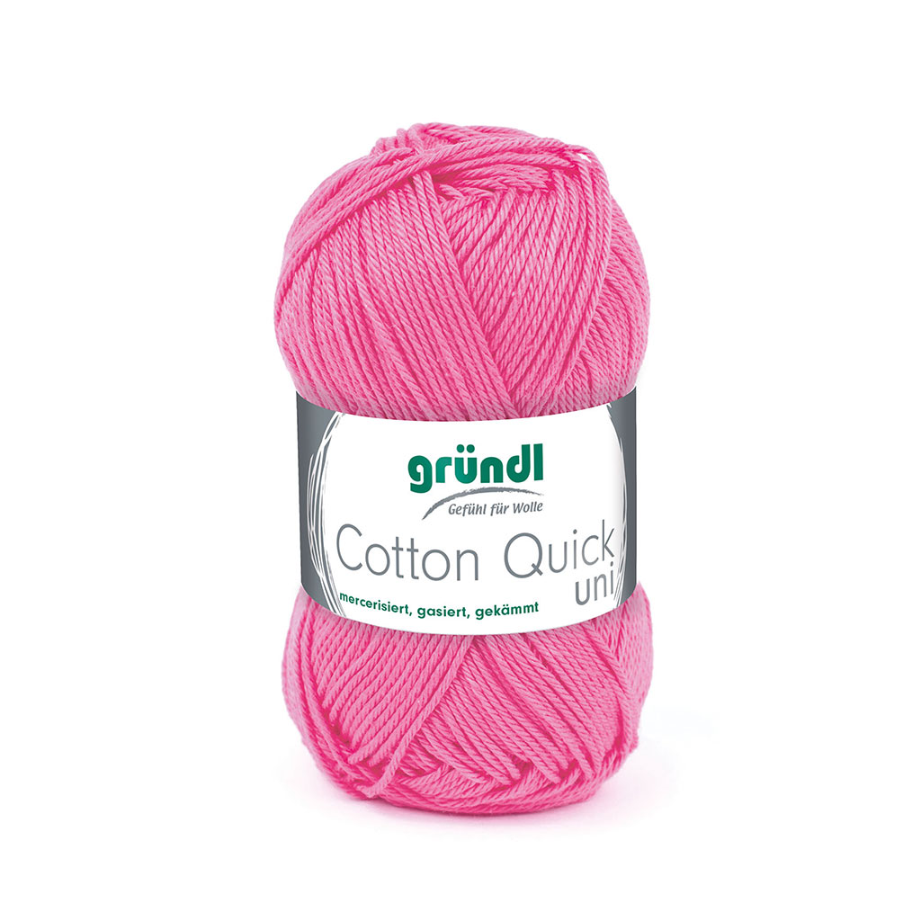 Pelote de laine COTTON QUICK rose 50g