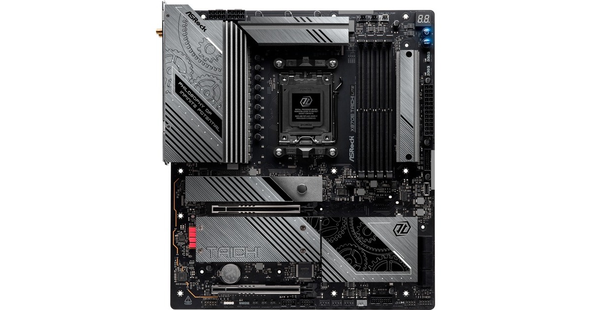 ASRockX870E Taichi Lite socket AM5 moederbord  (RAID, 5 Gb-LAN, WLAN, BT, E-ATX)