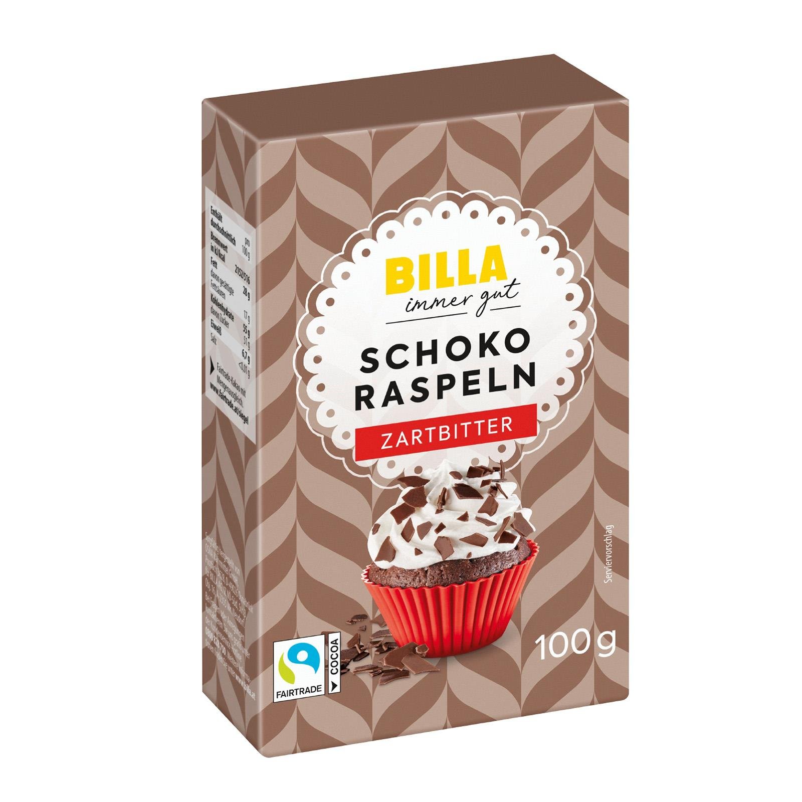 BILLA Schokoraspeln Zartbitter