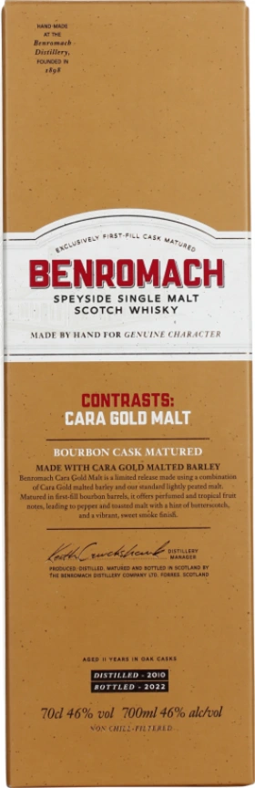 BENROMACH CONTRASTS CARA GOLD 70CL