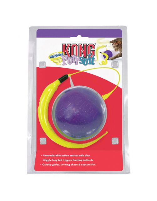 Kong Purrsuit Whirlwind - Kattenspeelgoed - Paars Geel