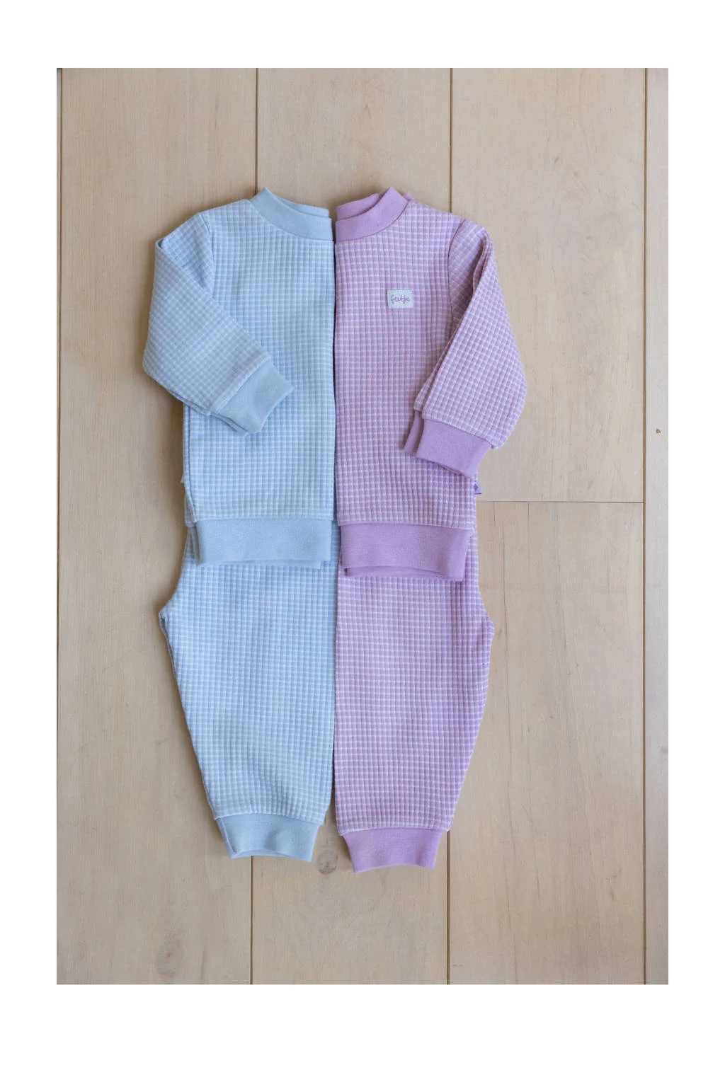 Feetje unisex wafel pyjama lila