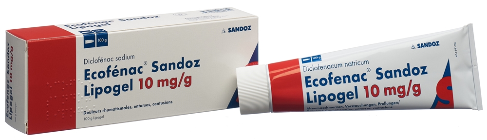 ECOFENAC Sandoz 10 mg/g<br>100 g, Tube, Gel