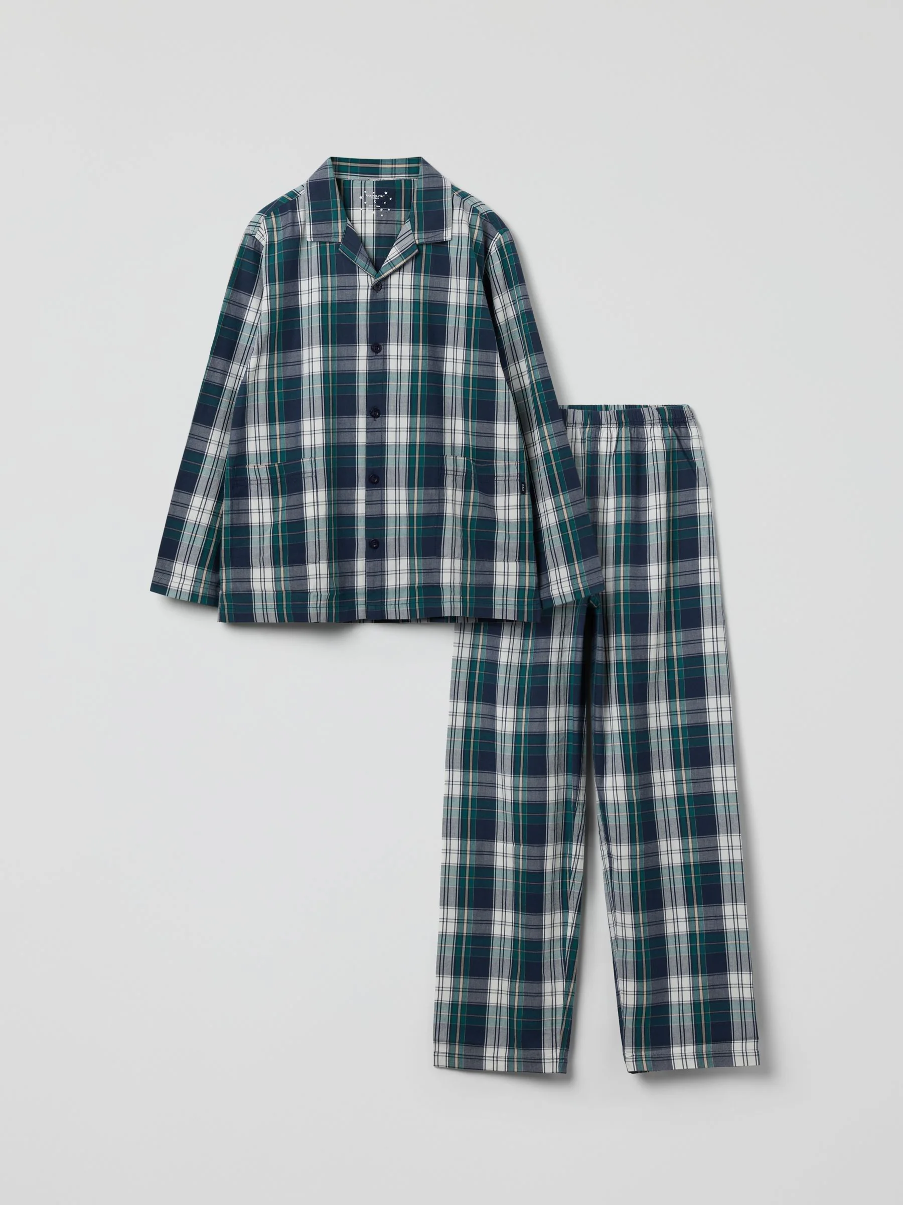 Polarn O. Pyret Adult Cotton Checked Christmas Pyjamas