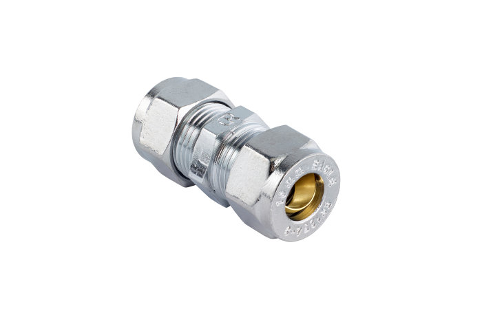 Klemmeringskobling 10 mm krom