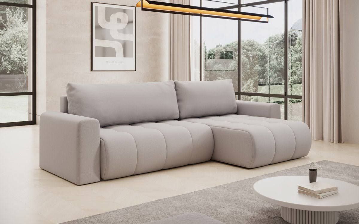 luxusbetten24 Designer Sofa Venezia mit Schlaffunktion und Stauraum