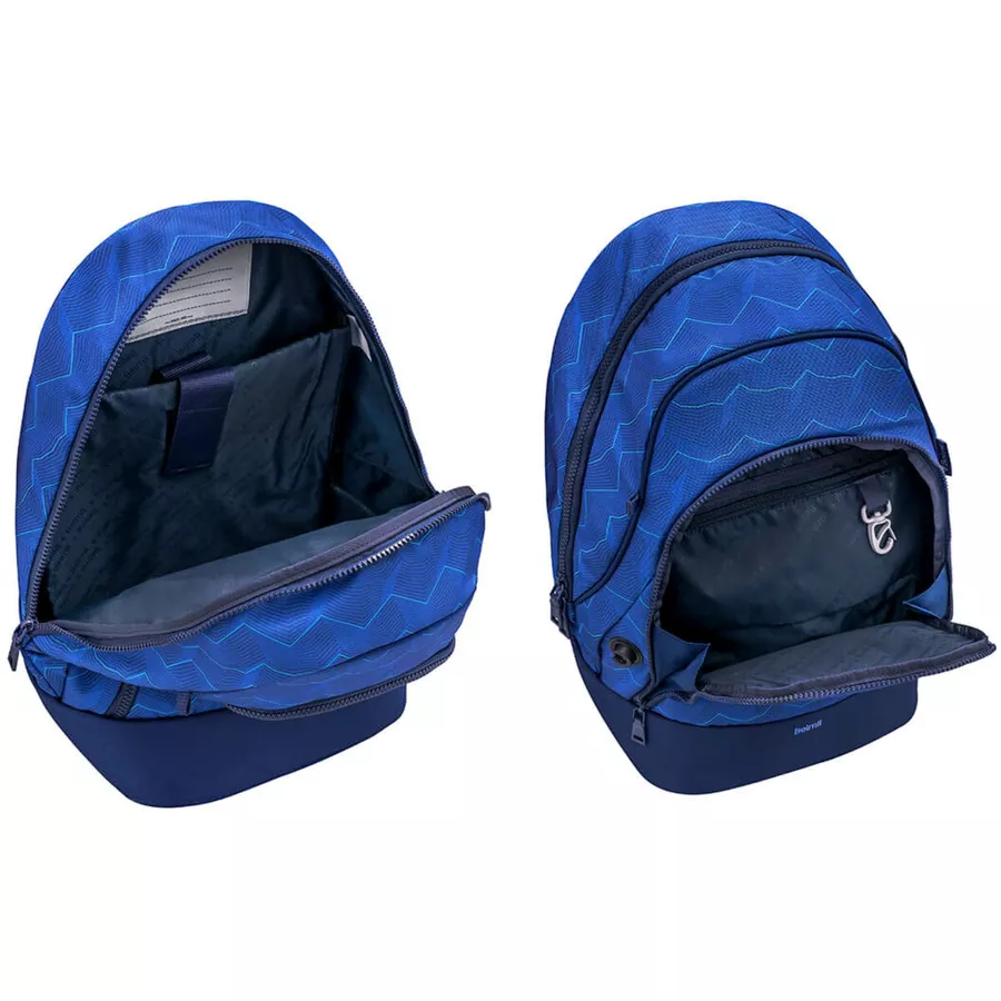 Belmil Schulrucksack 2-IN-1 Schulrucksack & Gürteltasche Estate Blue