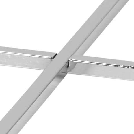Cross firkantet sofabord - klar glas