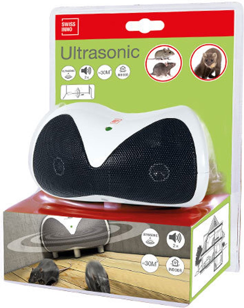 SwissInno Solutions knaagdier verdrijver ultrasoon 3W 30 m²