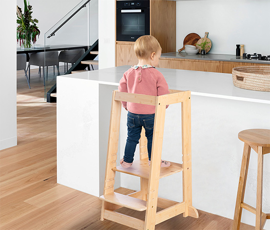 roba Lernturm nach Montessori, Bambus naturfarben
