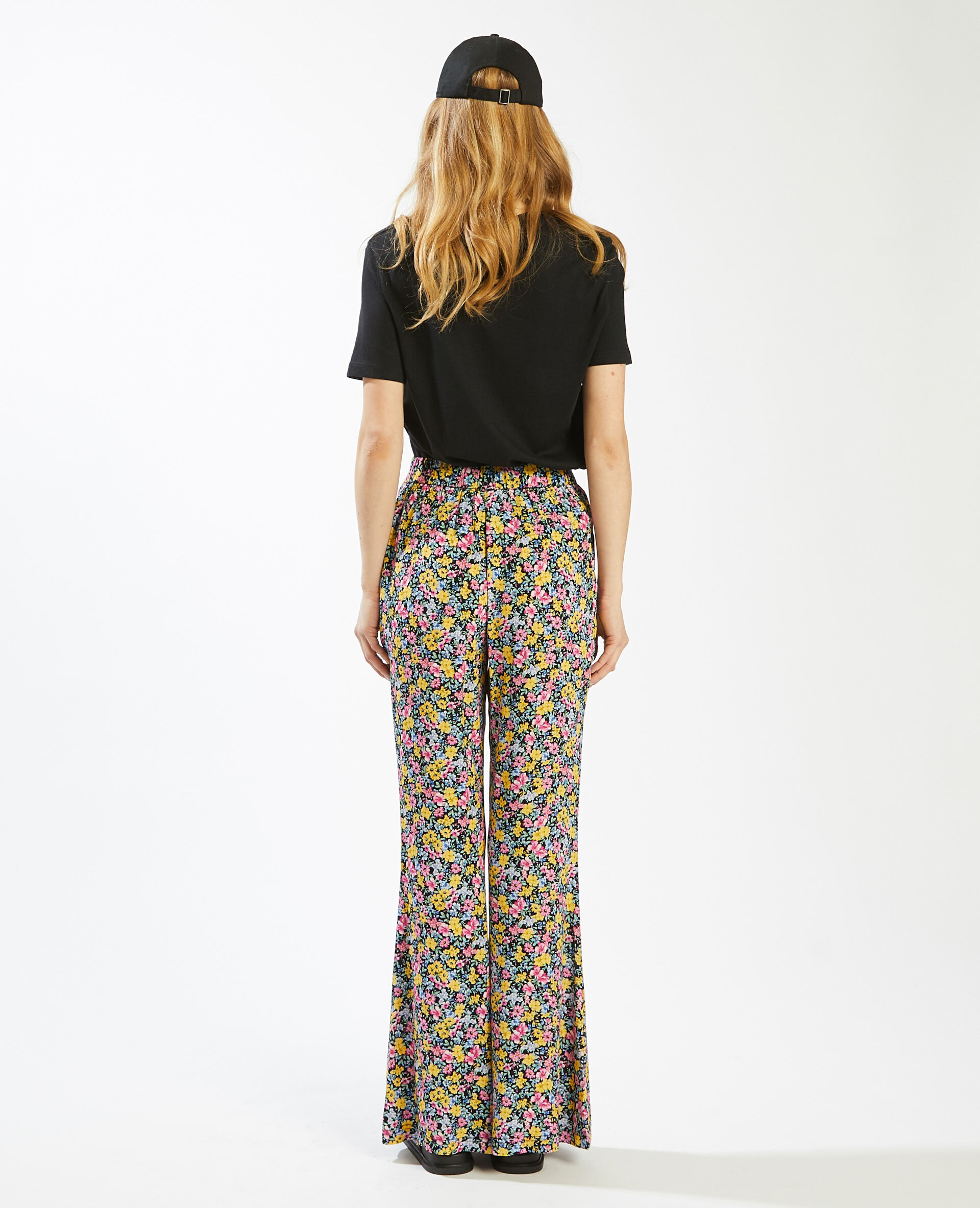 Pantalon à fleurs SMALL - Rouge
