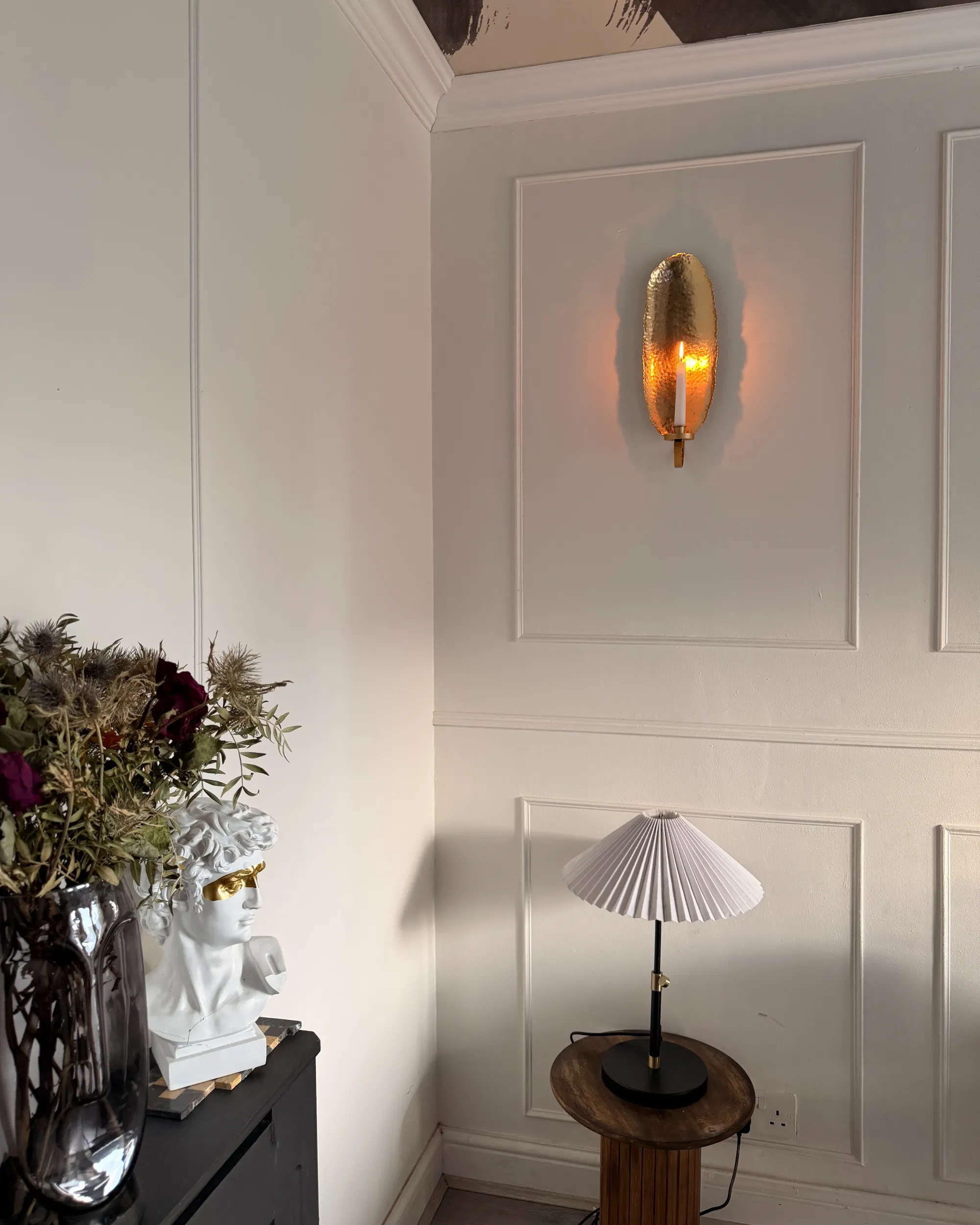 Set van 2 wandkandelaars FEIJO Metaal 44 cm Goud