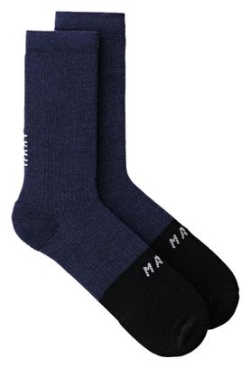 Chaussettes Maap Division Merino Bleu/Noir