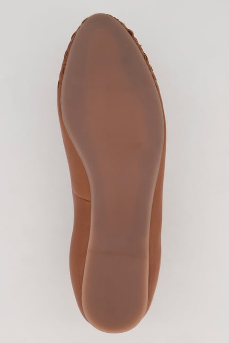 Leder-Ballerinas, Webspitze, Weite H