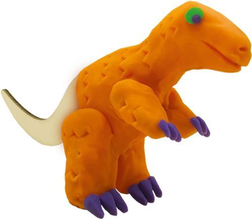 SES - Klei Dino - Speelgoed - Multikleur - Inclusief Houten Skeletten