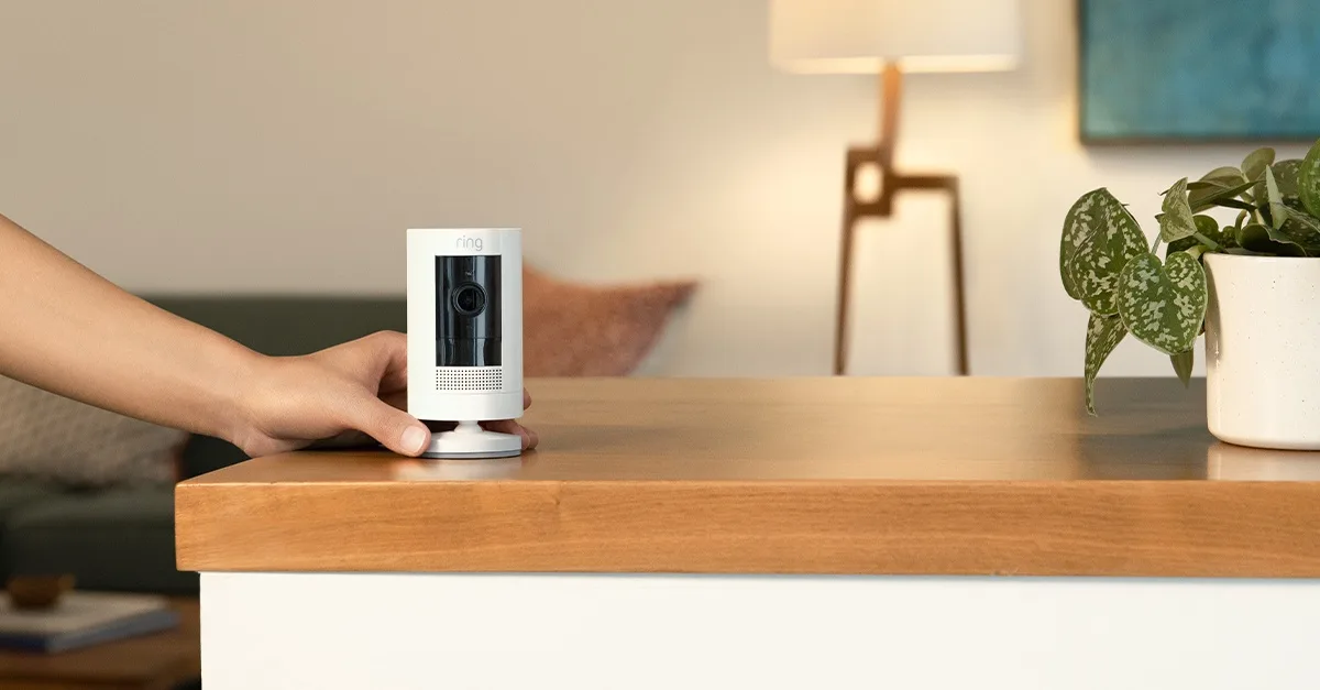 Ring Stick Up Cam Battery Blanc Caméra de surveillance