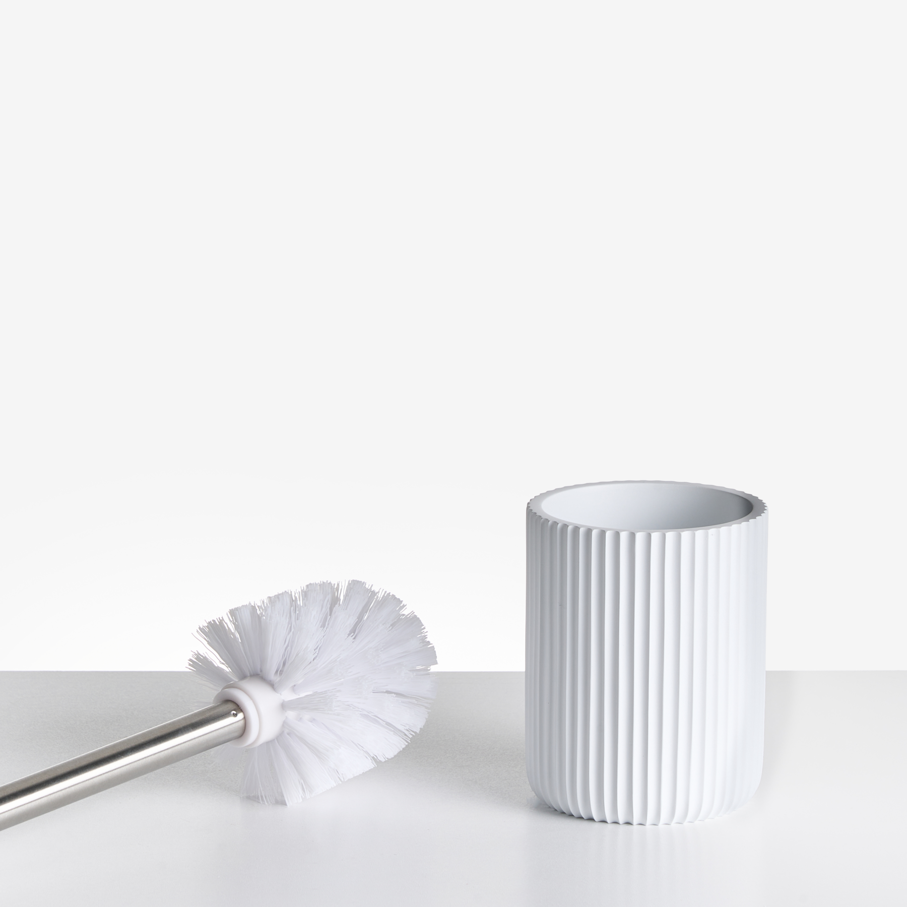 Beliani - CAMANA - Badkameraccessoireset - Wit - Polyresin