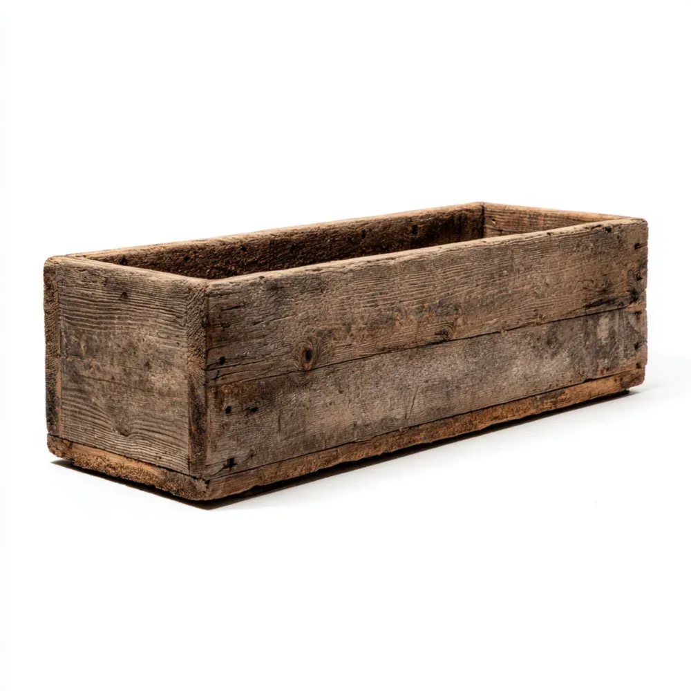 Rustikaler Holz-Pflanzkasten 80x30x20 cm