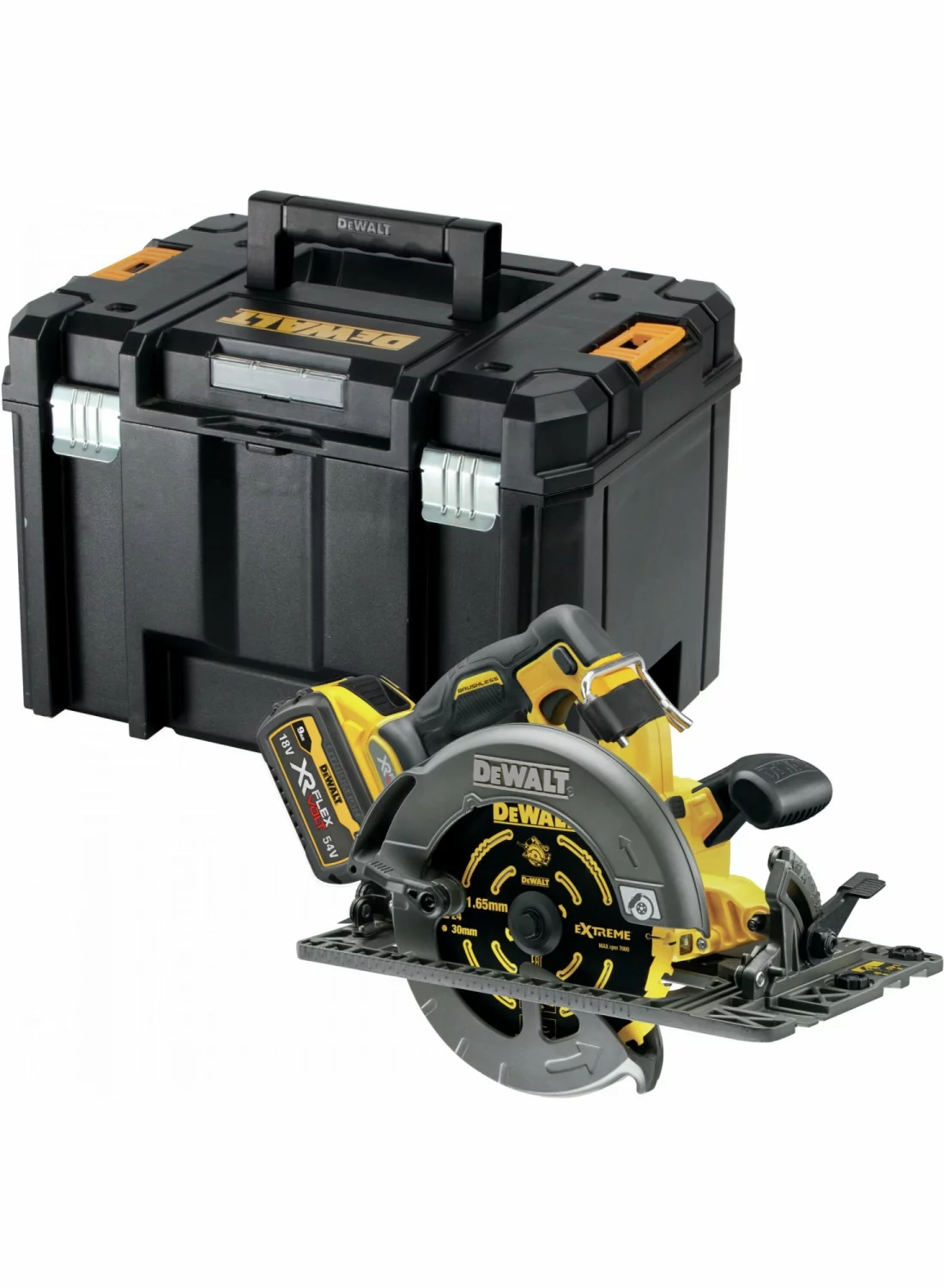 DeWALT DCS579NT 54V FlexVolt Li-Ion accu cirkelzaag body in TSTAK - 190mm
