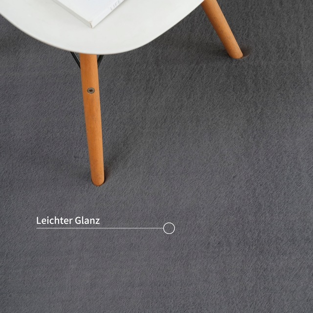 Bruno Banani Hochflor-Teppich »Rabbit 2 Bean, Kunstfell Teppich, Modern, besondere Form« U-förmig 25 mm Höhe Kaninchenfell-Haptik, Microfaser, Wohnzimmer, Schlafzimmer, Esszimmer