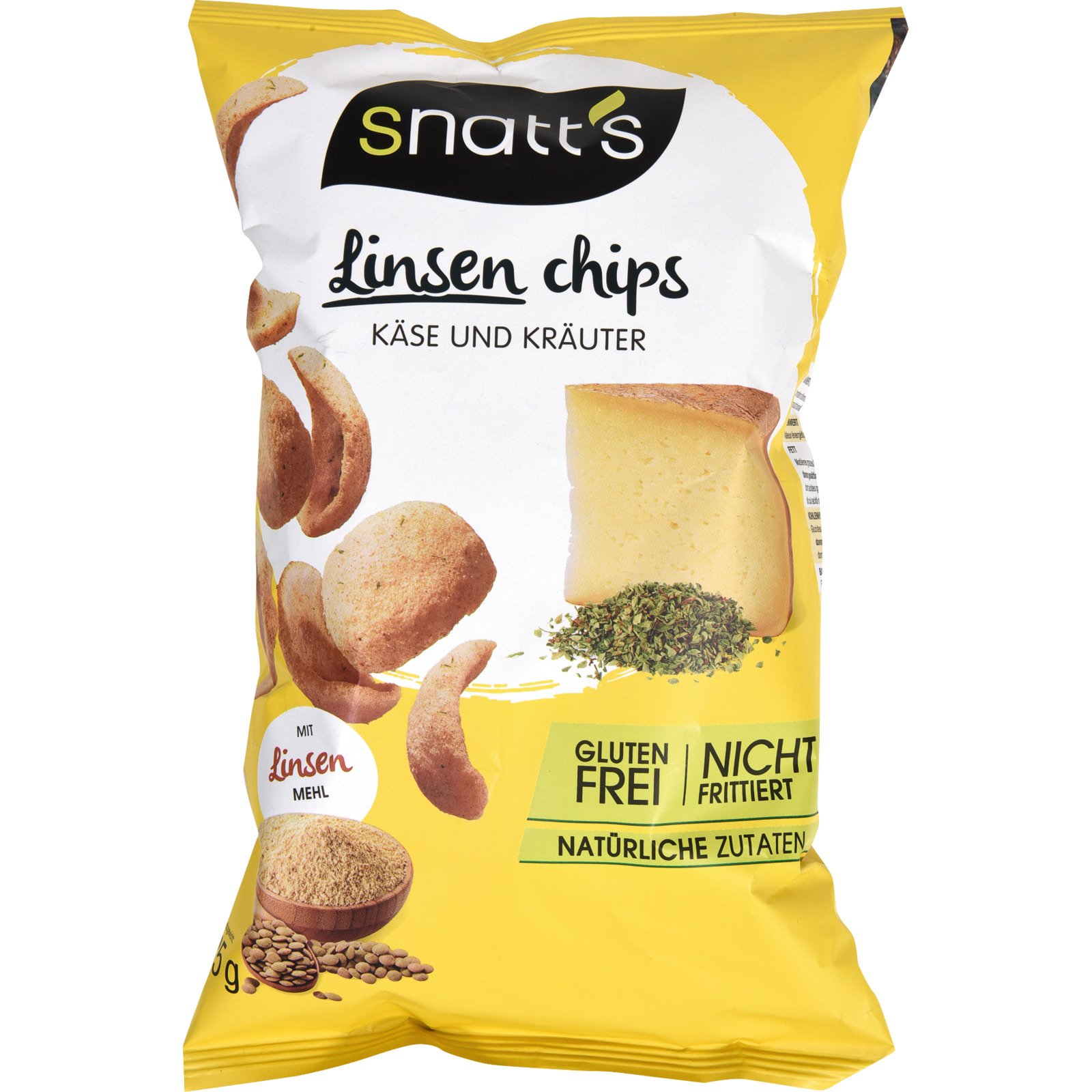 Snatt's Linsen Chips Käse und Kräuter 85 g