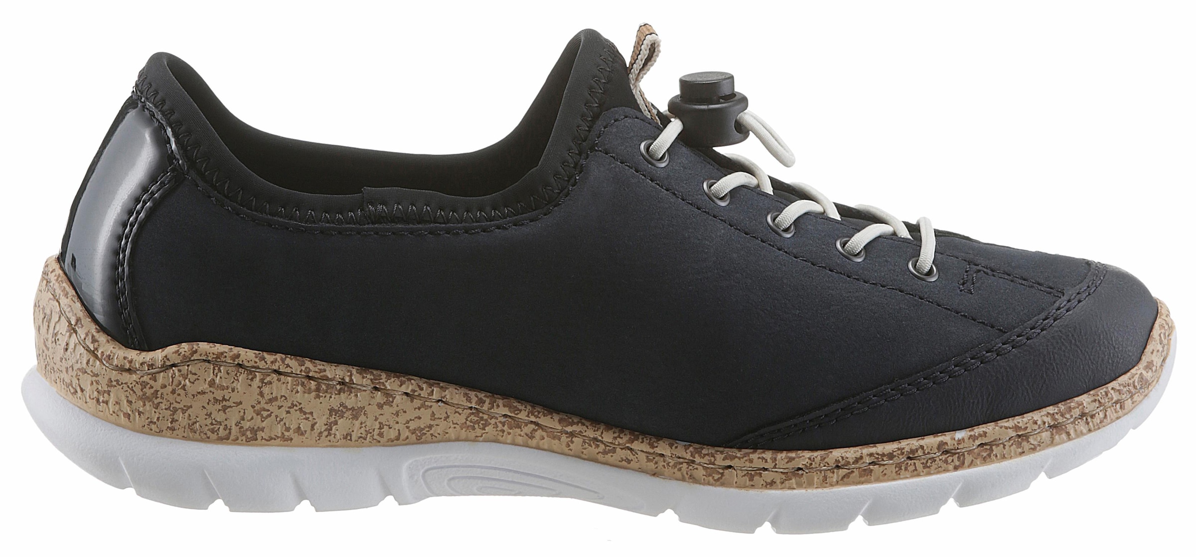 Rieker Slip-On Sneaker  Slipper, Schlupfschuh mit Aussenreissverschluss