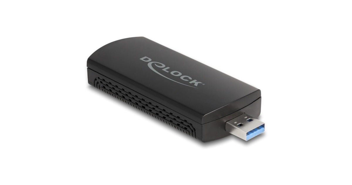DeLOCKWi-Fi 6E Dual Band WLAN USB Adapter AX3000 wlan adapter  (Zwart)