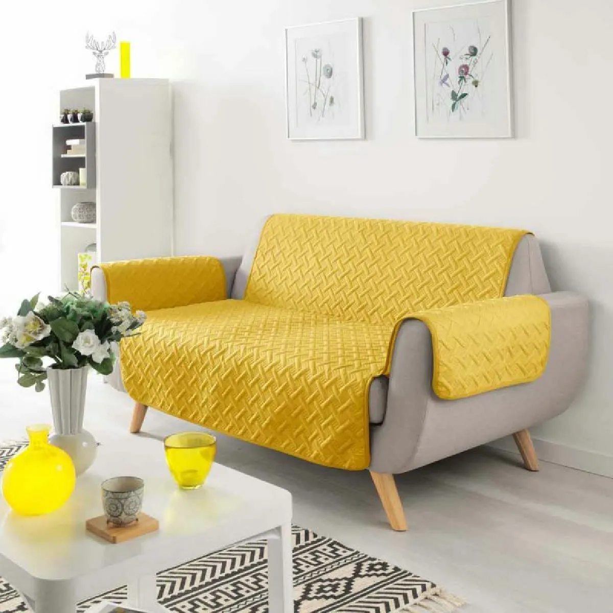 Paris Prix Protège Canapé Lounge - Jaune