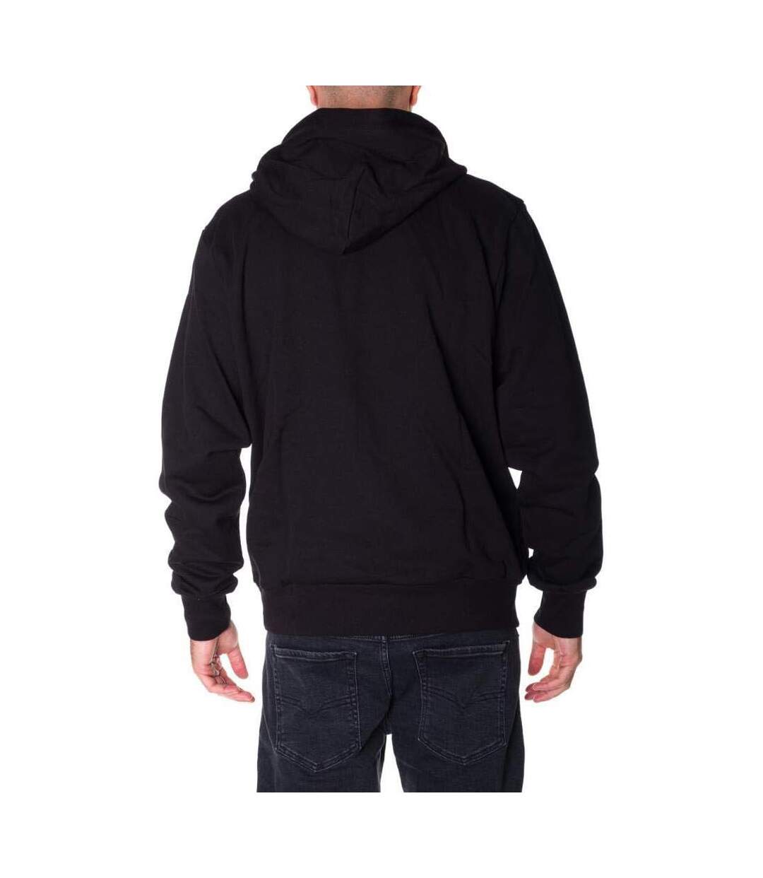 Sweat à Capuche Noir Homme Diesel Hood Division