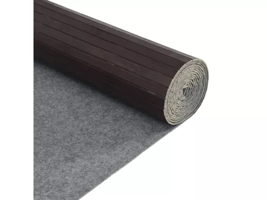 Cloison de séparation marron foncé 165x400 cm bambou
